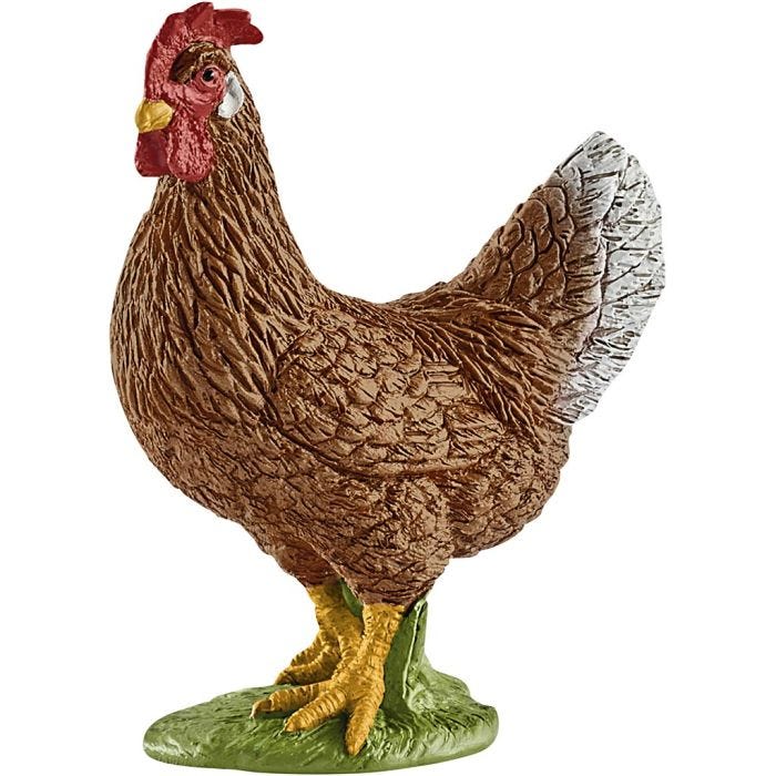 Schleich Maatilan eläimet, Kana, koko 4,9x3,8x2,2 cm, 1 kpl