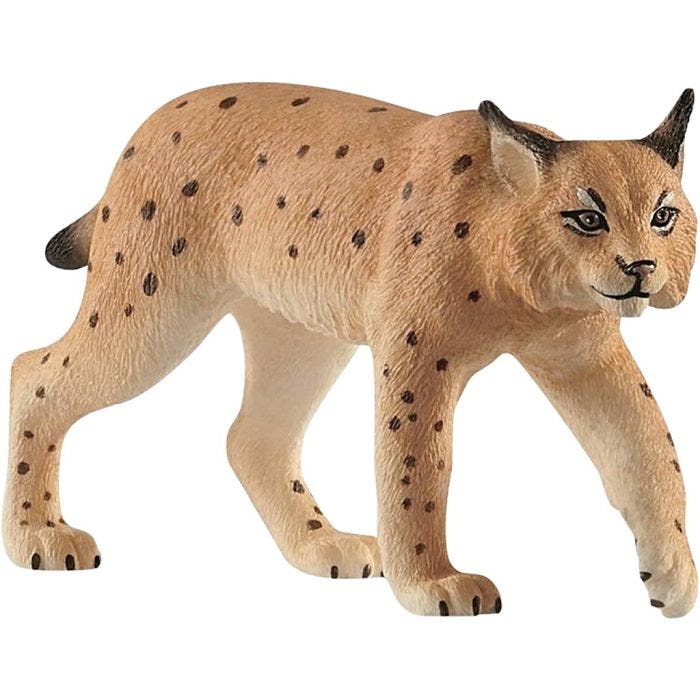Schleich Villieläimet, Ilves, koko 5,3x2,8x5,2 cm, 1 kpl