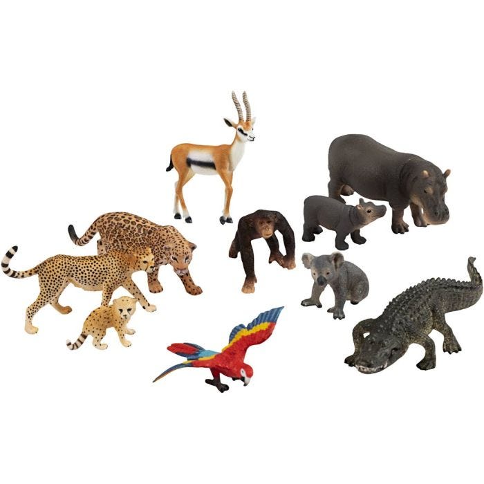 Schleich Villieläimet, 10 osaa/ 1 set