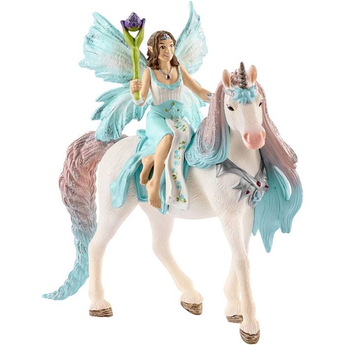 Schleich Tontu ja keijut, Eyela-keiju ja prinsessayksisarvinen, koko 18x15x8,2 cm, 1 kpl