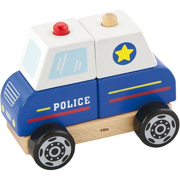 VIGa poliisiauto, Poliisiauto, 13x10x8 cm, 1 kpl