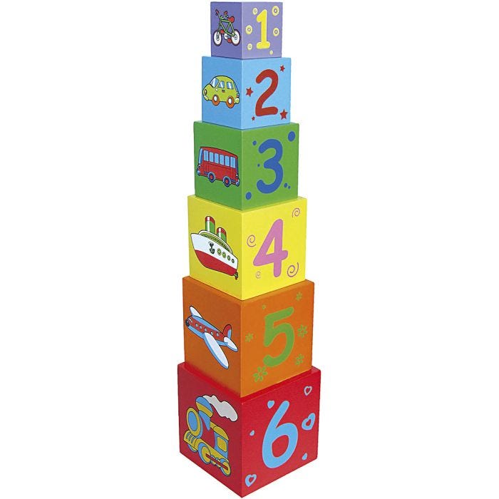 VIGA numeropalikat, koko 48x11x11 cm, 6 osaa/ 1 set