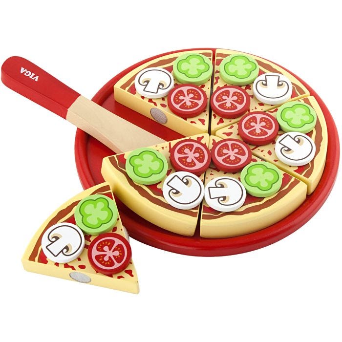 VIGA puinen pizza, 23x3,5 cm, 1 kpl