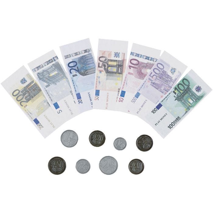 Leikkiraha-setti, 464 osaa/ 1 set