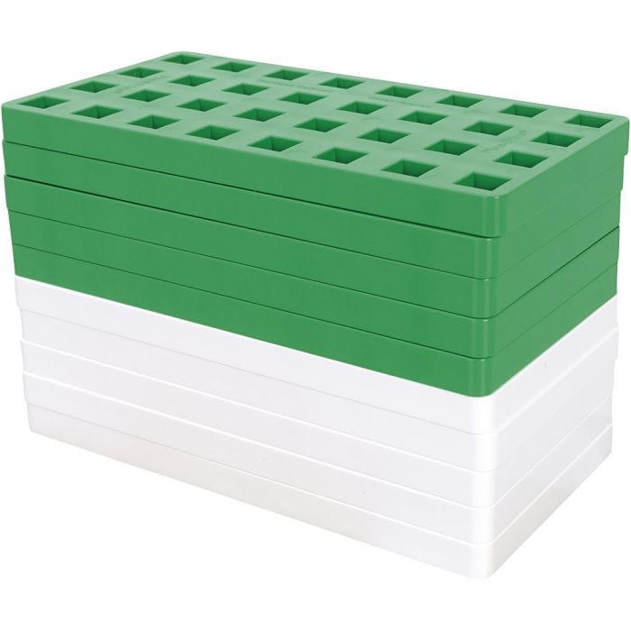 Plus Plus Big Basic -palikat, Kork. 1 cm, Pit. 16 cm, Lev: 8 cm, 10 kpl/ 1 pkt