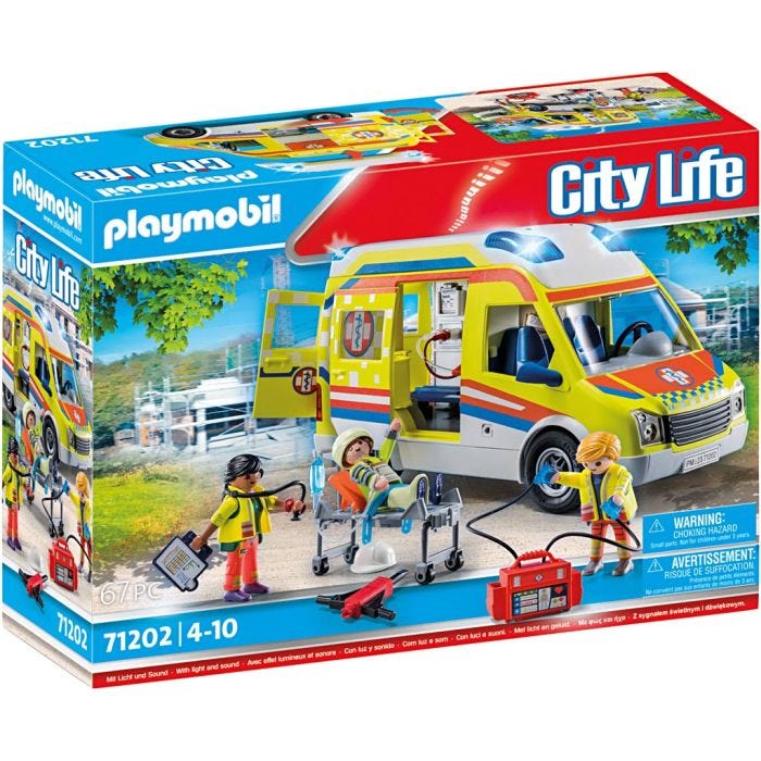 Playmobil Ambulanssi, koko 27x13x15 cm, 1 set