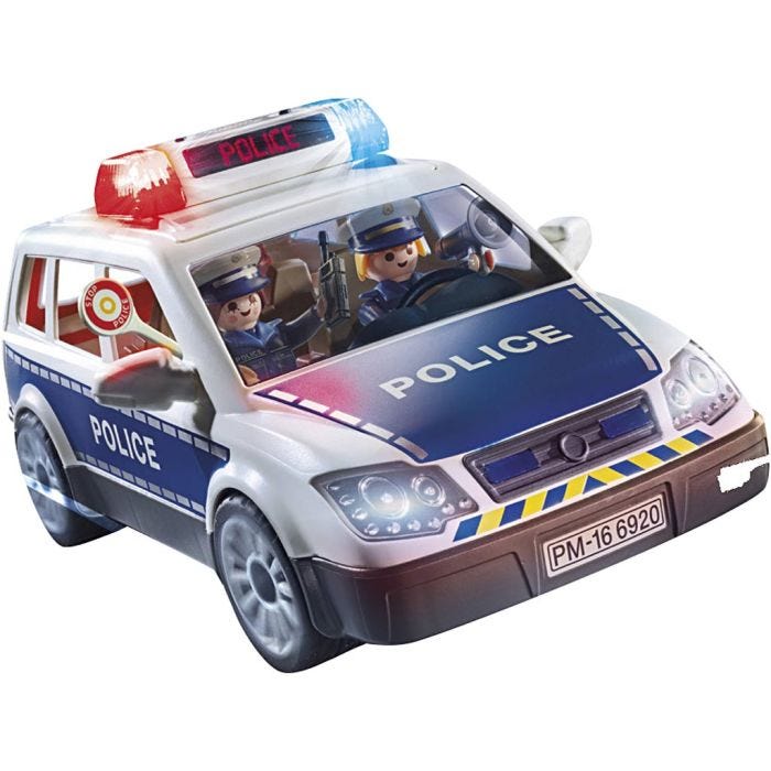Playmobil-poliisiauto, jossa valo- ja äänitehosteet, 1 set