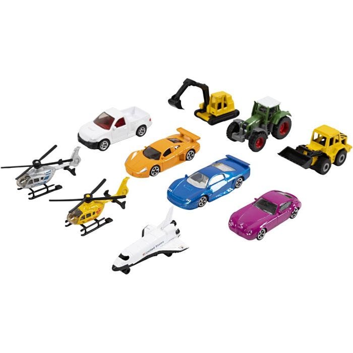 Siku Pikkuautot, koko 6-8 cm, 50 kpl/ 1 pkt