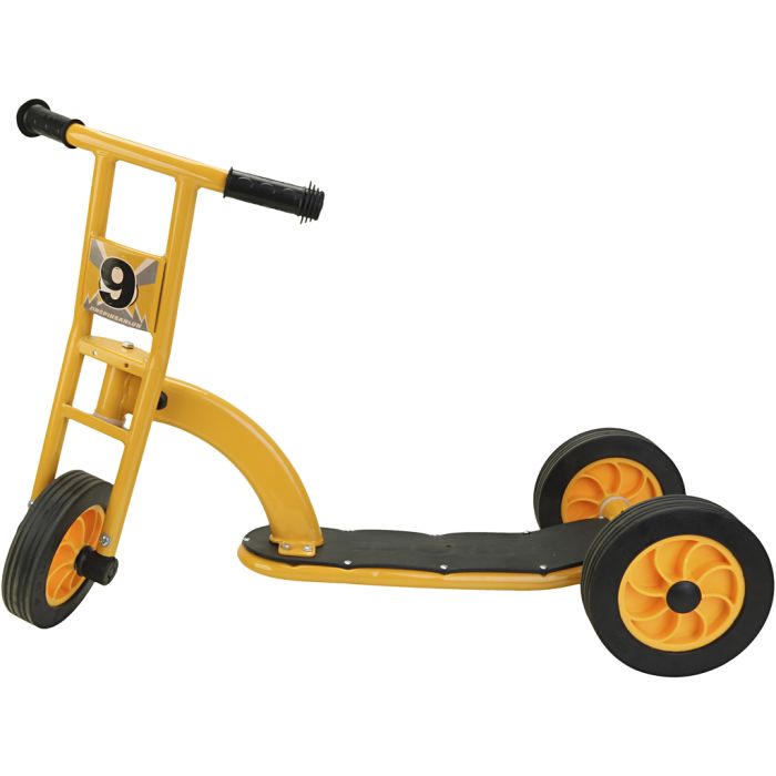 Kolmipyörä Potkulauta, keltainen, 1 kpl