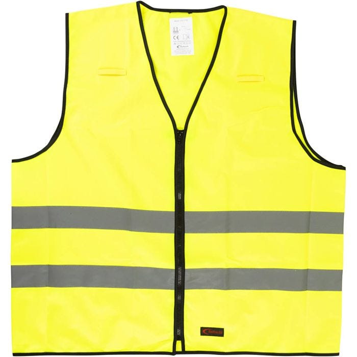 Heijastinliivi, Pit. 76 cm, Lev: 67 cm, koko XXL, keltainen, 1 kpl