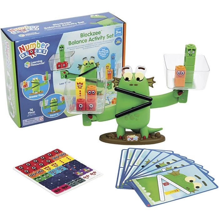 Numberblocks-tasapainottelupeli, 1 set