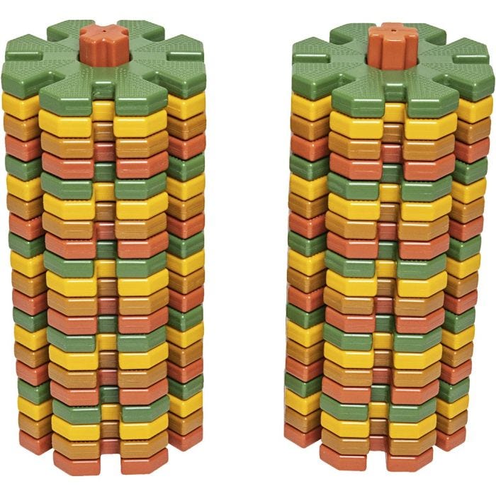 Polydron Ensimmäinen Octoplay-rakennussarjani, halk. 12 cm, 42 osaa/ 1 set