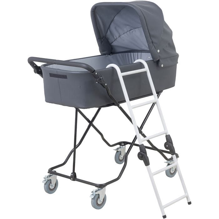 Taitettavat tikkaat lastenvaunuihin, koko 34,5/31,5x102 cm, harmaa, 1 kpl