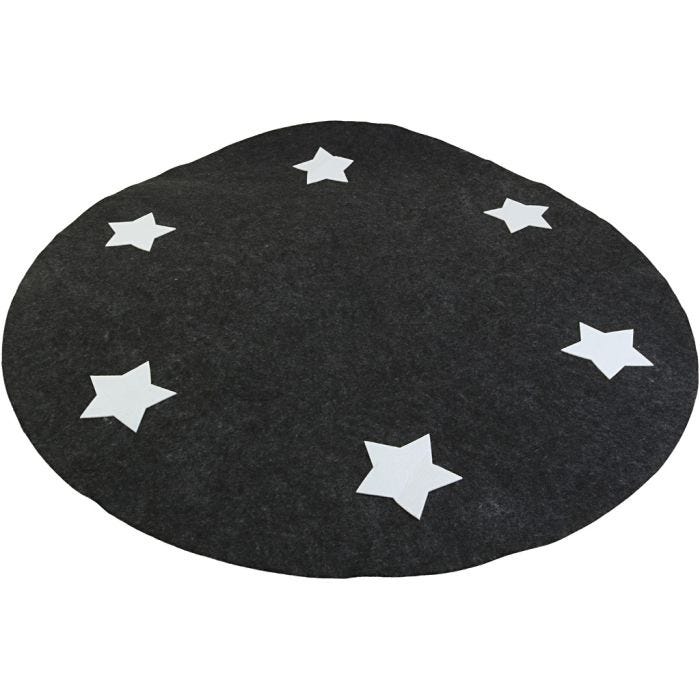 Joulukuusen matto, 100 cm, valkoinen, 1 kpl