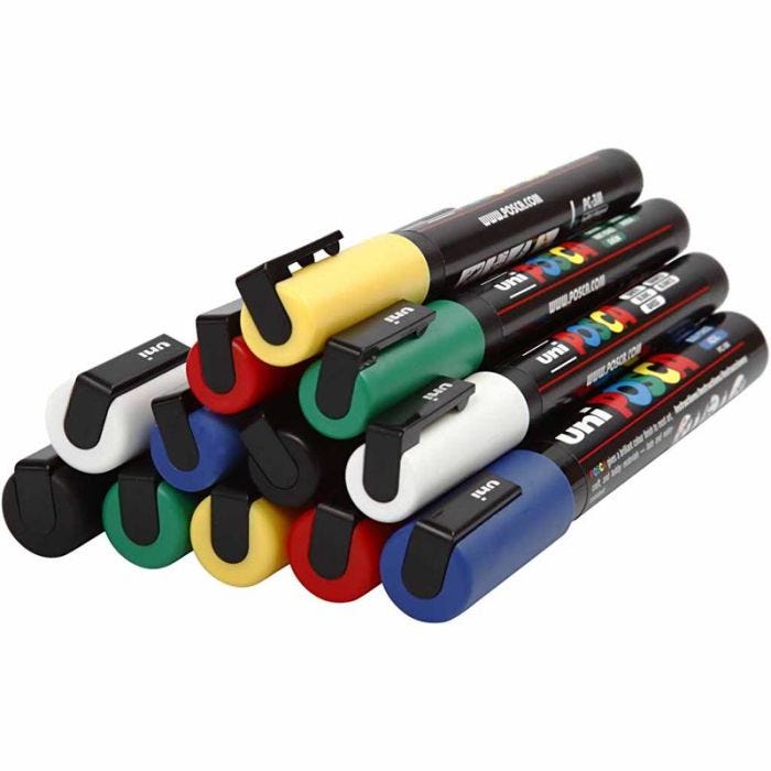 Posca Marker, 12 kpl/ 1 pkt