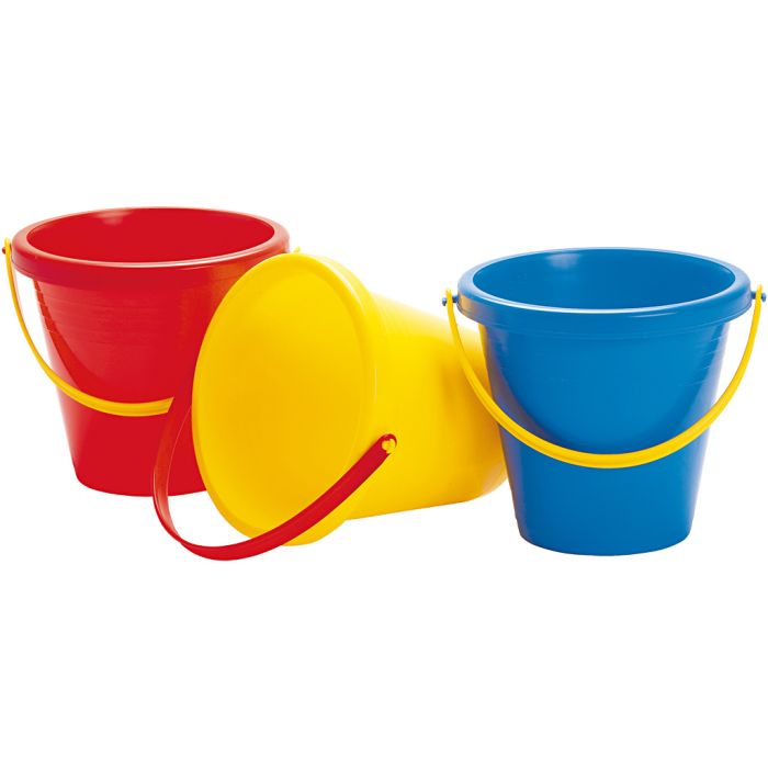 dantoy Ämpärit, Kork. 18 cm, 2.5 l, keltainen, 1 kpl