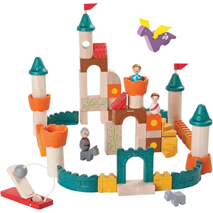 PLAN TOYS Fantasiapalikat, 60 kpl/ 1 set