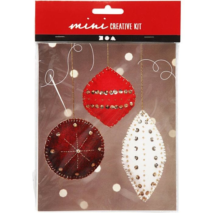 Askartelusetti Mini, Huopakoristeet, 9,5+10+15 cm, 1 set