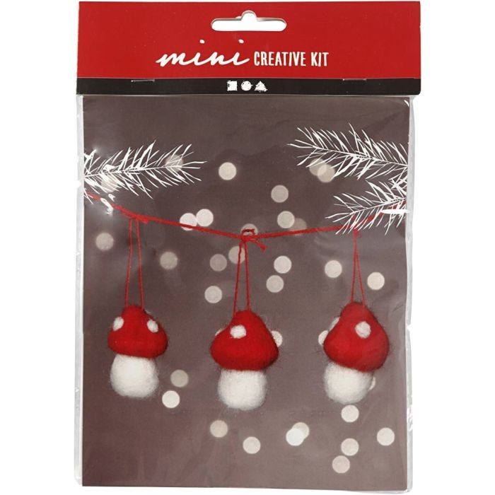 Askartelusetti Mini, Roikkuvat sienet, 5.5 cm, 1 set