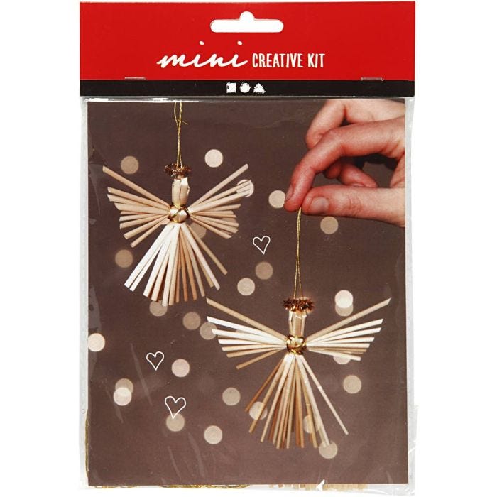 Askartelusetti Mini, Olkienkeli, Kork. 8 cm, 1 pkk/ 1 pkt