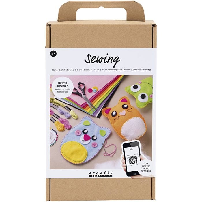 Aloituspakkaus Ompeluun, Nallet, 1 pkk/ 1 pkt