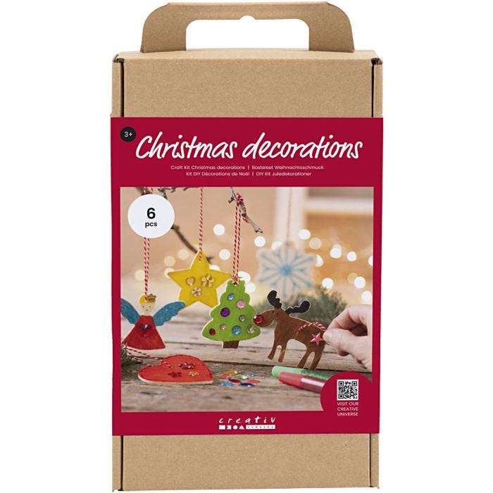 Askartelusetti Joulukoristeet, Väritys, 1 pkk/ 1 pkt