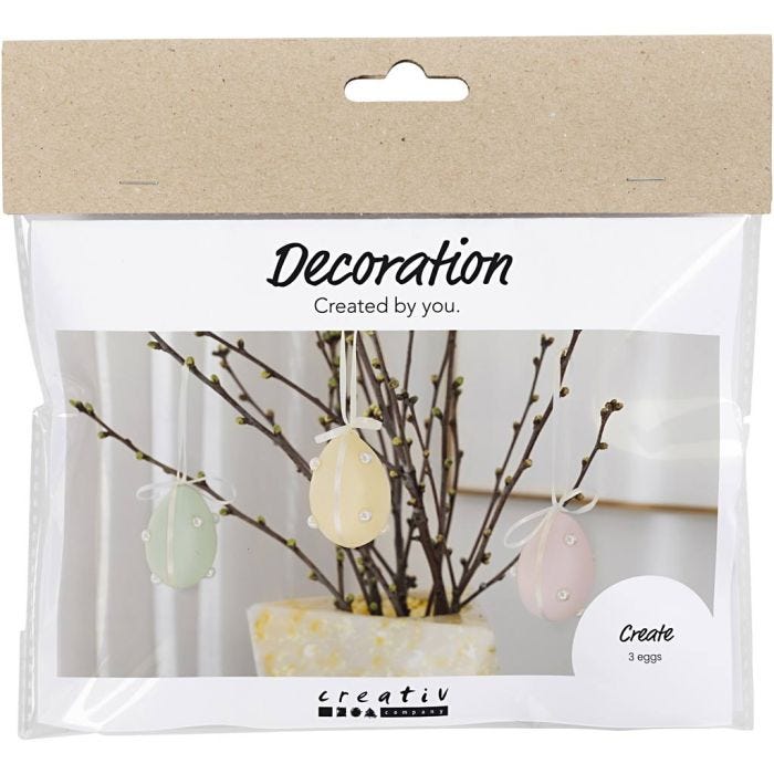 Askartelusetti Mini Koristelu, Munat, pastellivärit, 1 pkk/ 1 pkt