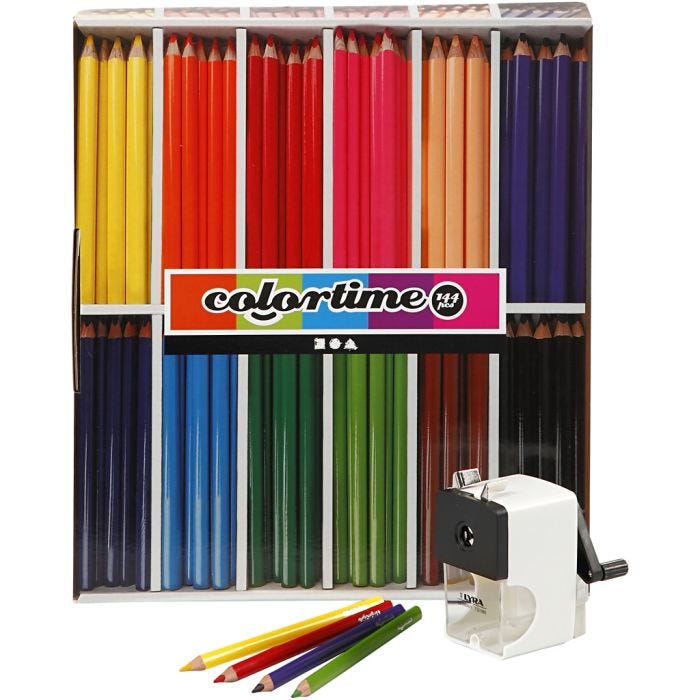 Colortime-Värikynät, kärki 5 mm, värilajitelma, 1 set