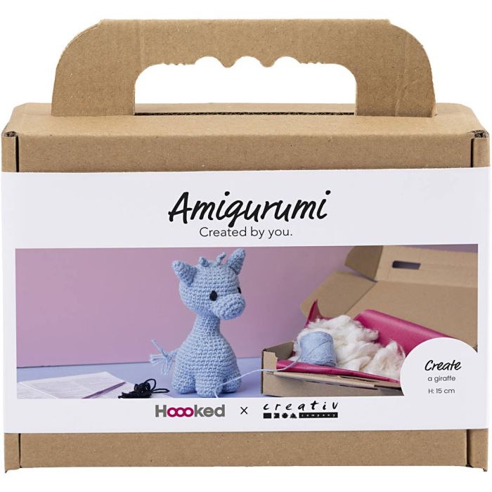 Askartelusetti Amigurumi , Kirahvi, vaaleansininen, 1 pkk/ 1 pkt