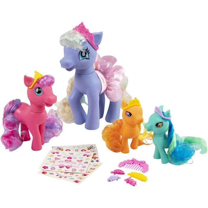 Poniprinsessa, Kork. 11 + 16 + 21 cm, 4 kpl/ 1 pkt
