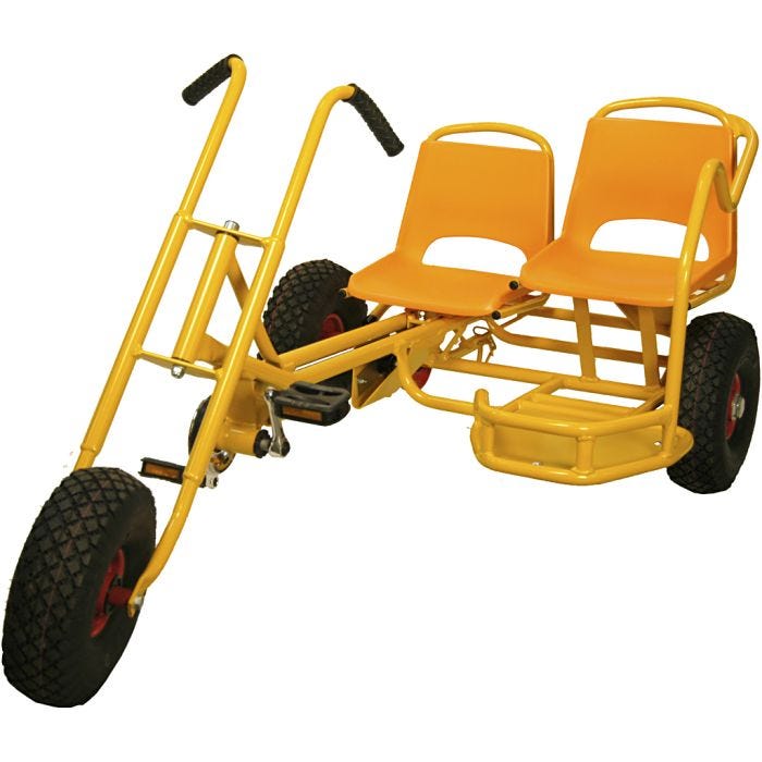 Kuuauto Harley Twin, keltainen, 2 kpl/ 1 pkt
