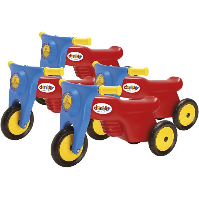 dantoy skootteri kumipyörillä, 4 kpl/ 1 pkt