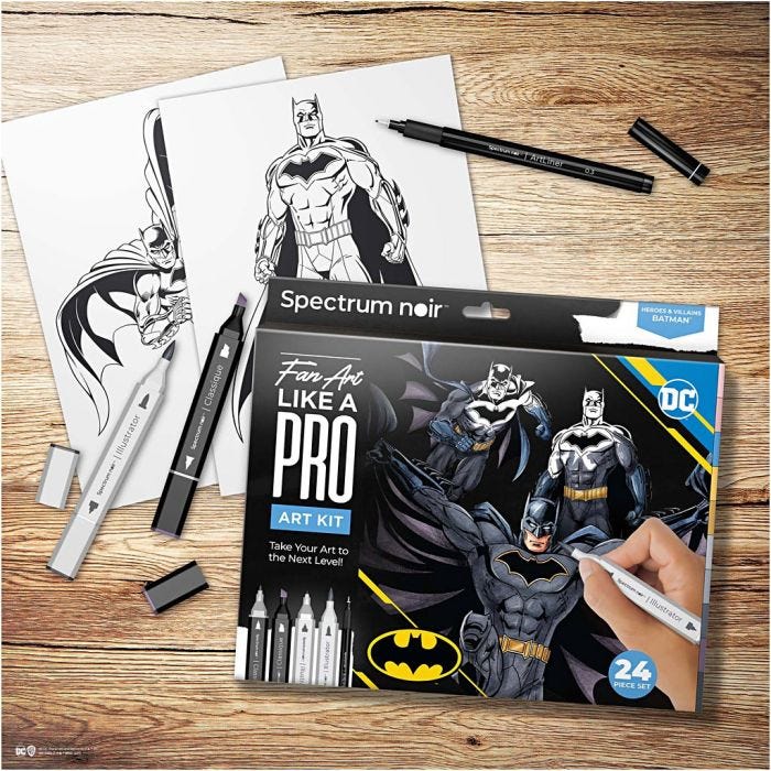 Piirustuspakkaus Spectrum Noir, Batman: Heroes &amp; Villains , värilajitelma, 1 pkk/ 1 pkt