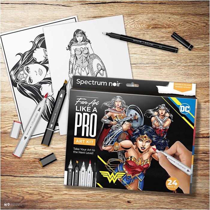 Piirustuspakkaus Spectrum Noir, Wonder Woman, värilajitelma, 1 pkk/ 1 pkt