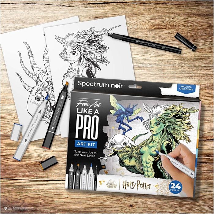 Piirustuspakkaus Spectrum Noir, Harry Potter: Magical Creatures , värilajitelma, 1 pkk/ 1 pkt