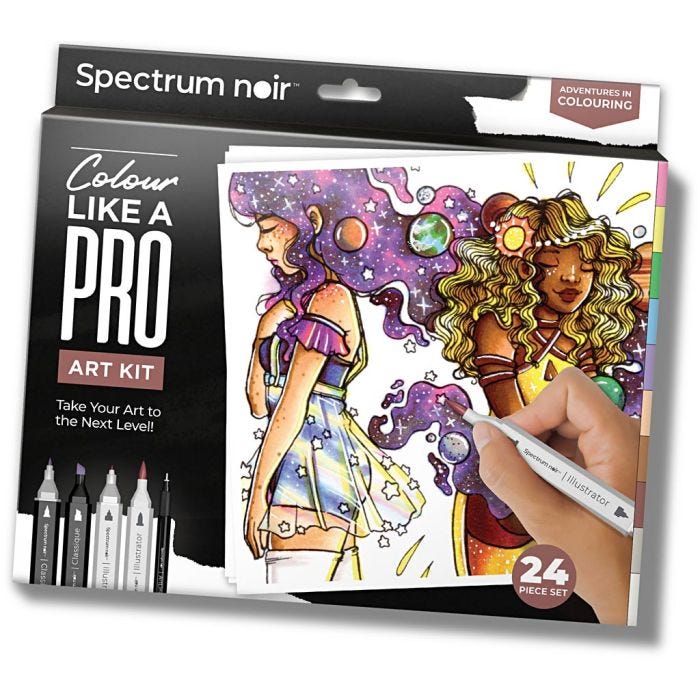 Askartelusetti Piirtämiseen, Adventurous Colouring, värilajitelma, 1 pkk/ 1 pkt