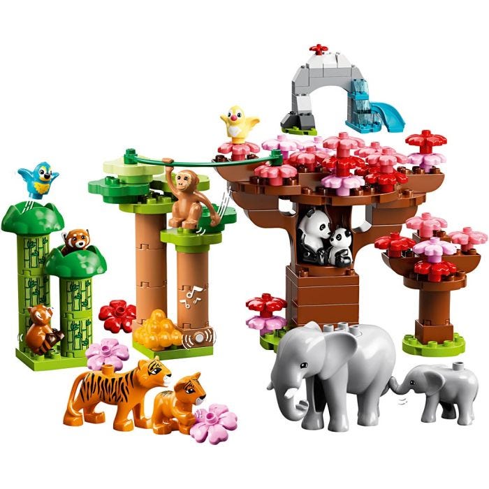 LEGO® DUPLO® Aasian Villieläimet, 116 osaa/ 1 pkt