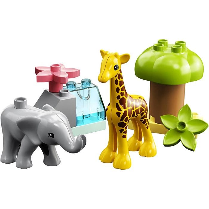 LEGO® DUPLO® Afrikan villieläimet, 10 osaa/ 1 pkt