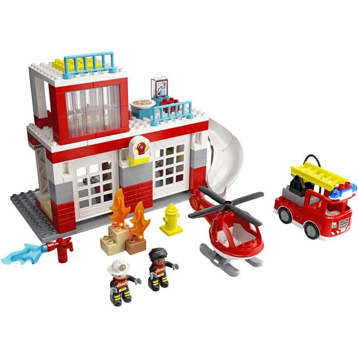 LEGO® DUPLO® Paloasema ja Helikopteri, 117 osaa/ 1 pkt