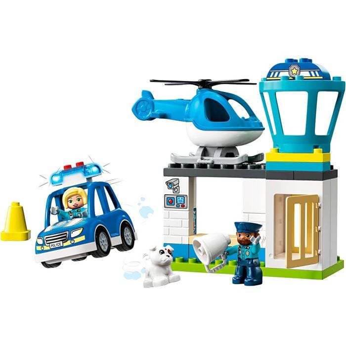 LEGO® DUPLO® Poliisiasema ja Helikopteri, 40 osaa/ 1 pkt