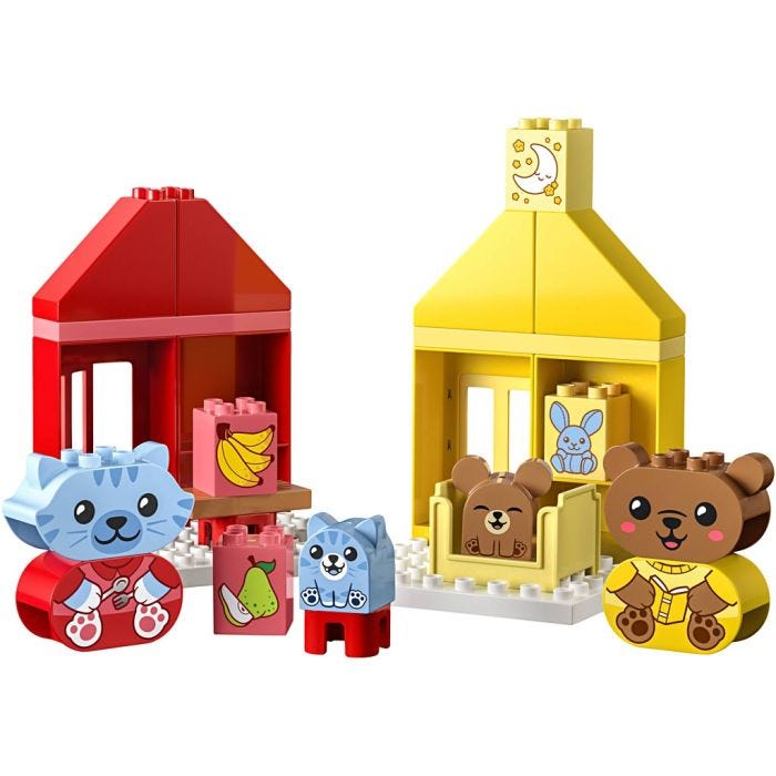 LEGO® DUPLO® Ensimmäiset Päivätoimeni, Ruokailuajat ja nukkumaanmeno, 28 osaa/ 1 pkt