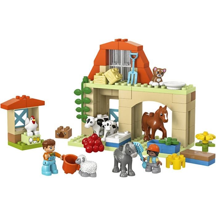 LEGO® DUPLO® Eläinten Hoitoa Maatilalla, 74 osaa/ 1 pkt