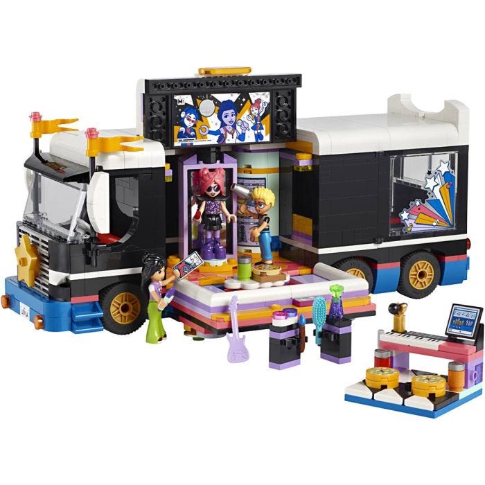 LEGO® Friends Poptähtien kiertuebussi, 845 osaa/ 1 pkt