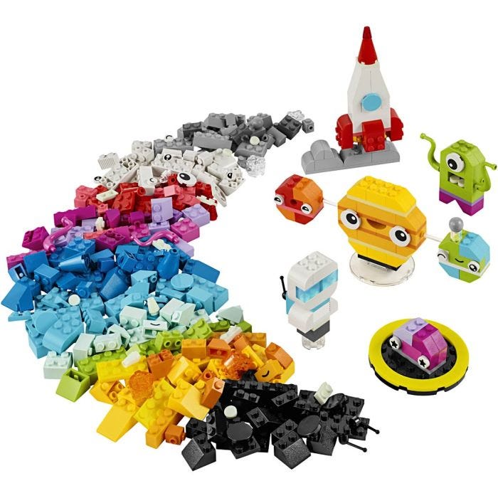 LEGO® Classic Luovat Planeetat, 450 osaa/ 1 pkt
