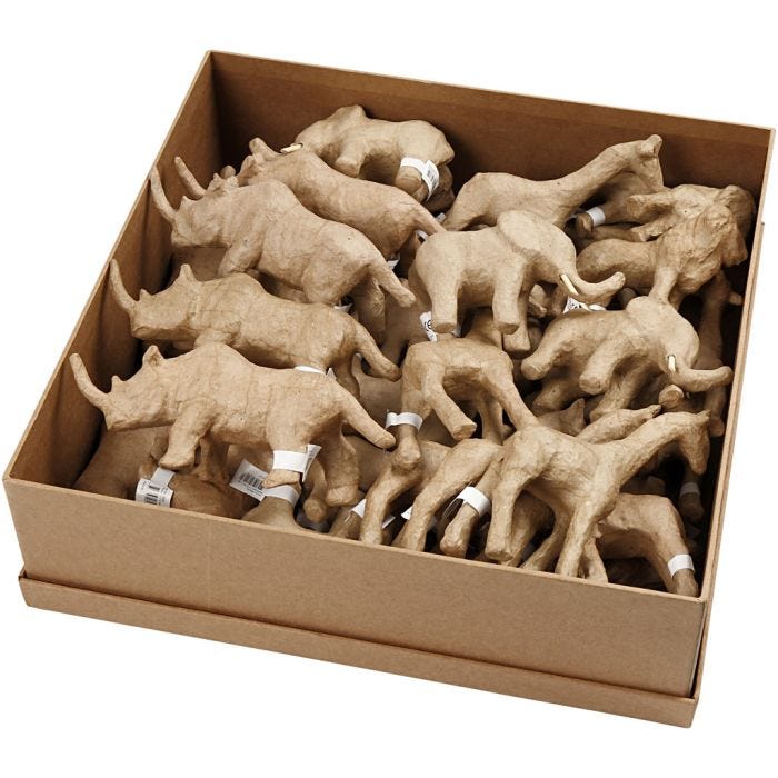 Savannin eläimet, Kork. 7,5-10 cm, 32 kpl/ 1 pkt