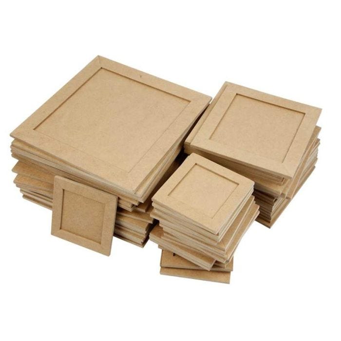 Kollaasikehys, koko 10x10 + 15x15 + 22x22 cm, 200 kpl/ 1 pkt