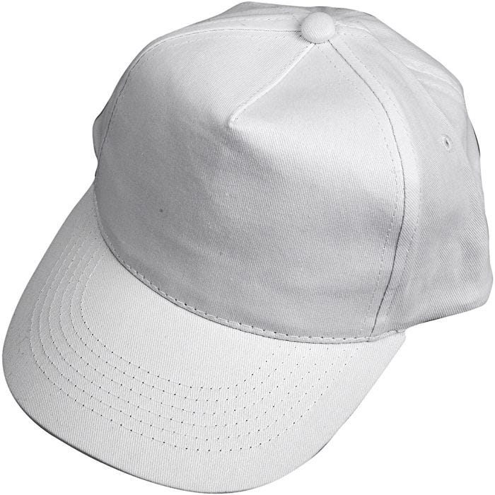 Lippalakki, koko 49,5-56 cm, valkoinen, 1 kpl
