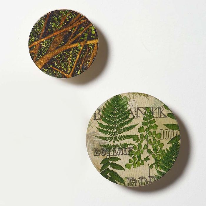 Decoupagella koristeltu ripustuskoukku