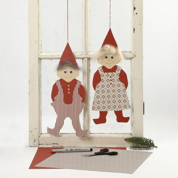 Vivi Gade Design -papereihin puetut kartonkitontut