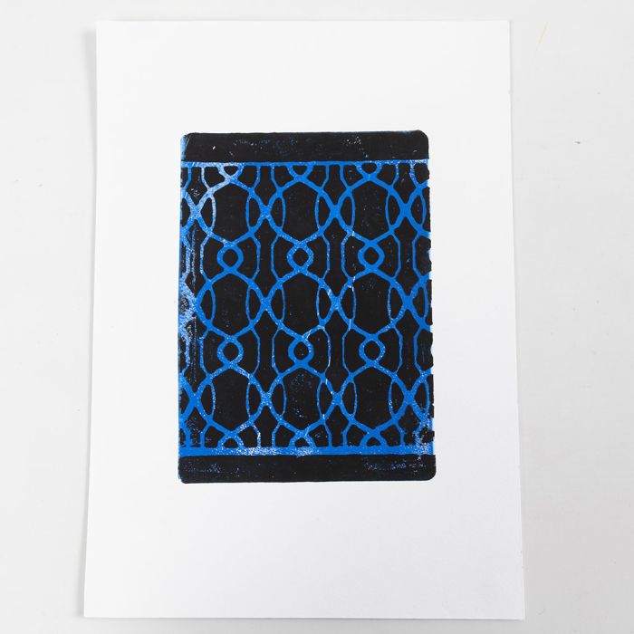 Geelipainanta sablonien avulla